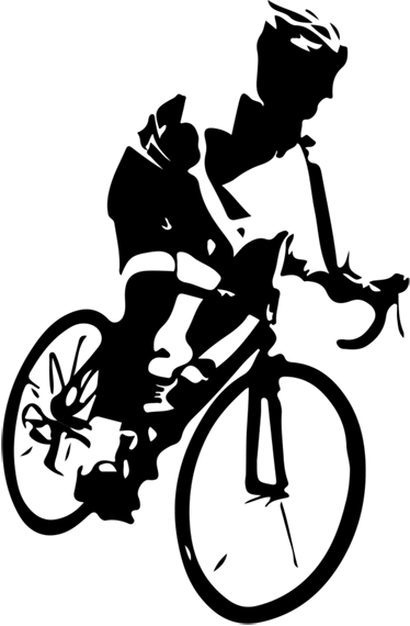 Cycling poster mountain bike vinyl sticker - TenStickers