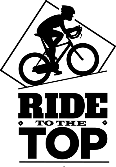 Cycling poster ride to the top - TenStickers