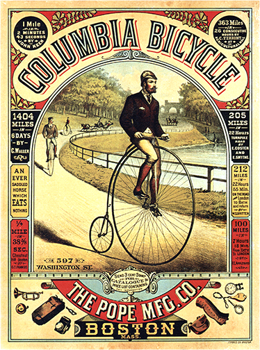 Cycling poster vintage bicycle advertising poster - TenStickers