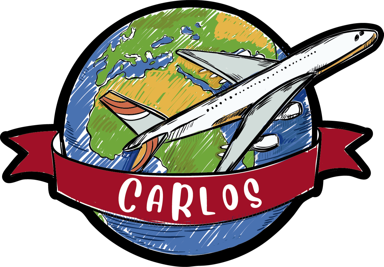 Map poster world travel badge - TenStickers