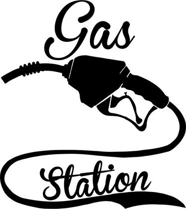 Vintage poster gas station decor vinyl - TenStickers