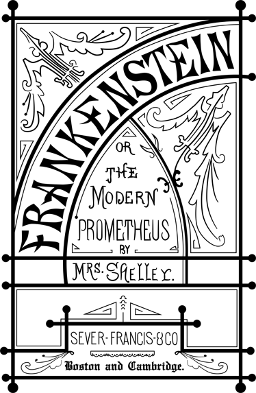 Vintage poster frankenstein book decor - TenStickers