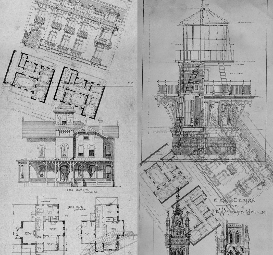 Vintage poster architectural treasures - TenStickers