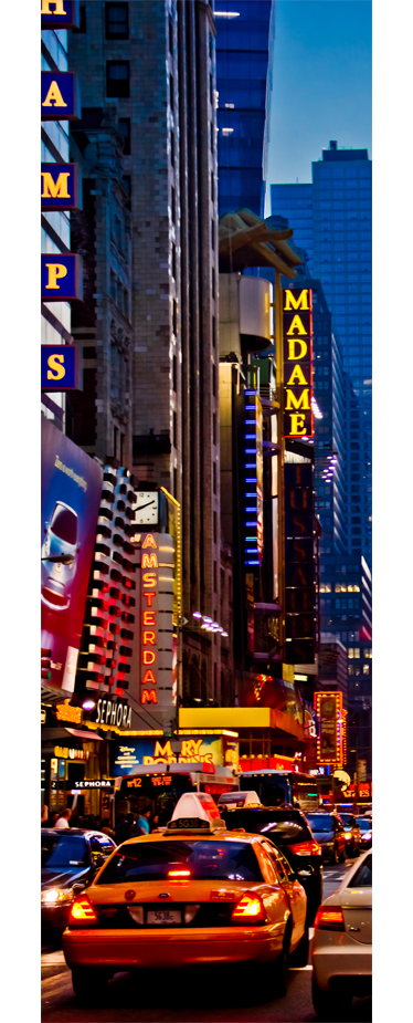 Landscape poster times square decorative vinyl fridge - TenStickers
