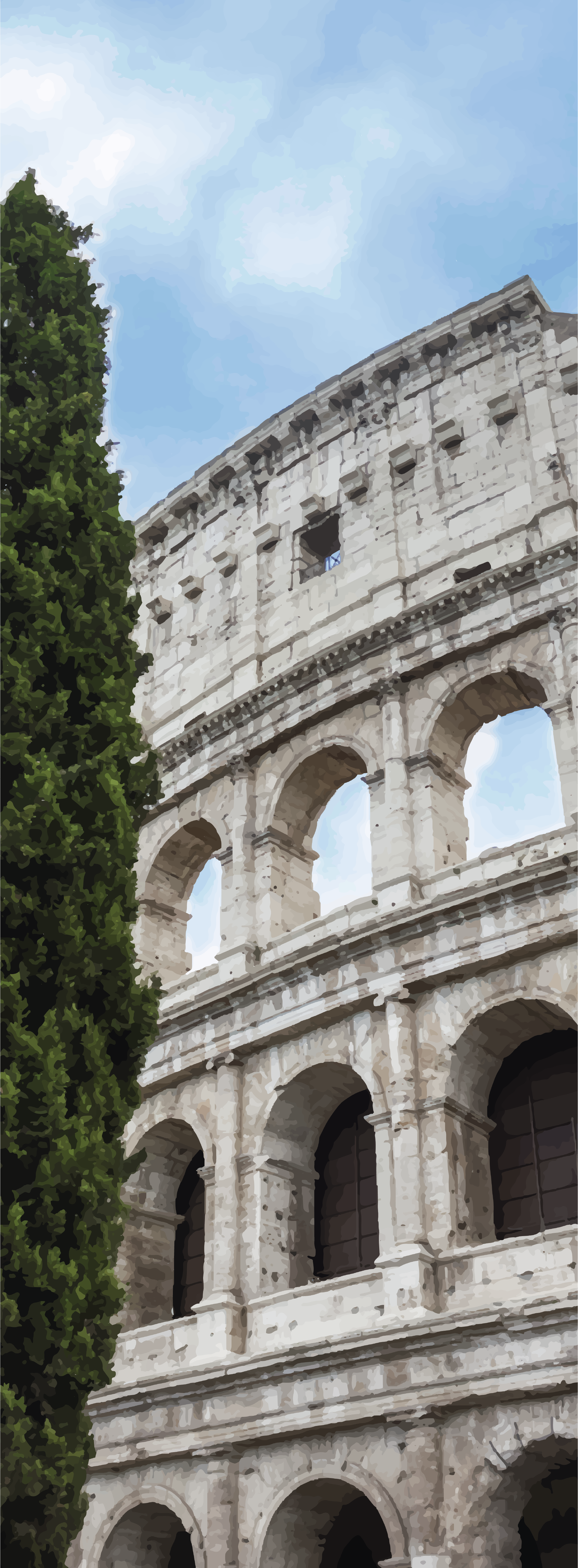 Landscape poster rome - colosseum - TenStickers