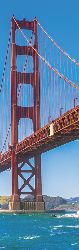 Landscape poster golden state kitchen refrigerator - TenStickers