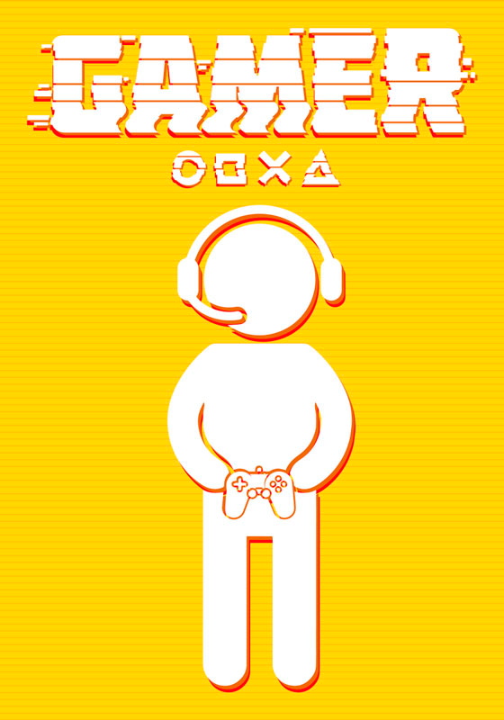 Video game poster player icon artwork - TenStickers