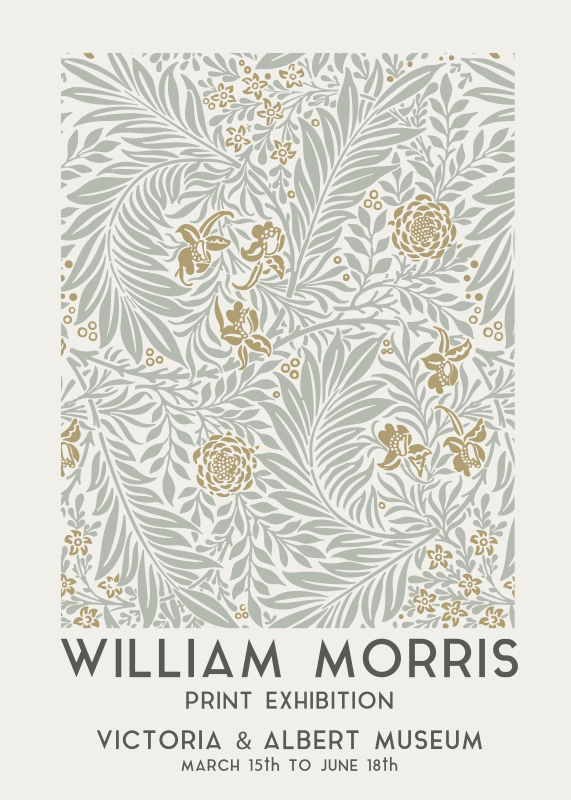 Vintage flowers flower poster - TenStickers