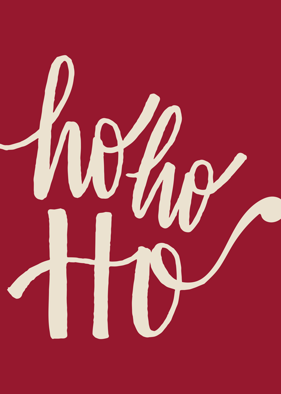 Christmas poster merry merry merry - TenStickers