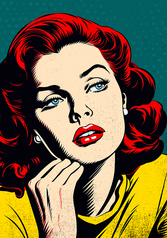 Art poster of a timeless beauty - TenStickers