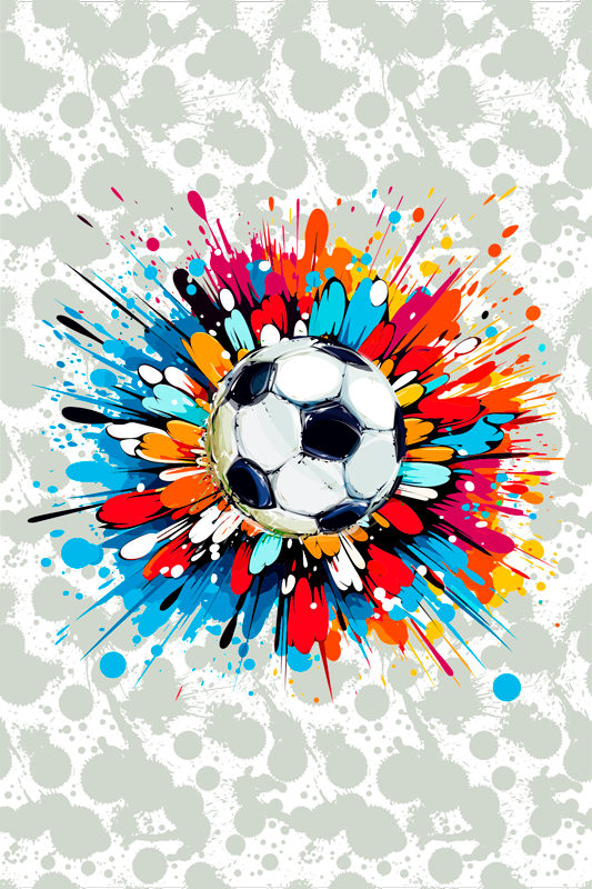 Football poster explosion - TenStickers