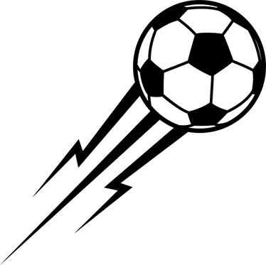 Football poster lightning ball wall decal - TenStickers