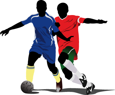 Football poster youth vinyl football players struggle - TenStickers