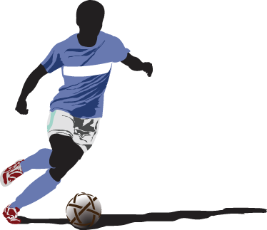 Football poster decorative vinyl football player - TenStickers
