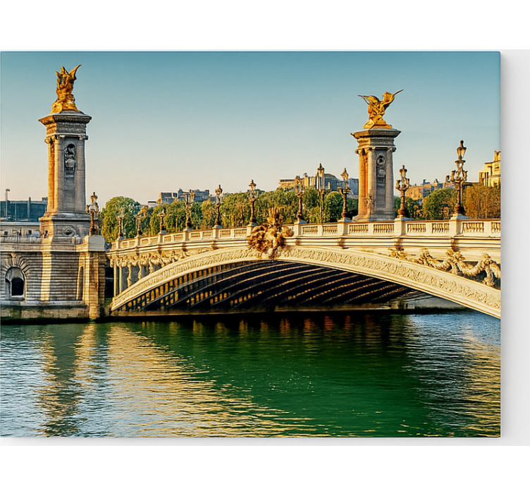 The Seine bridge canvas art - TenStickers