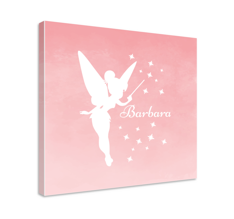 Personalized name fairy canvas - TenStickers