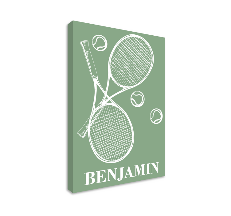 Personalised tennis canvas - TenStickers