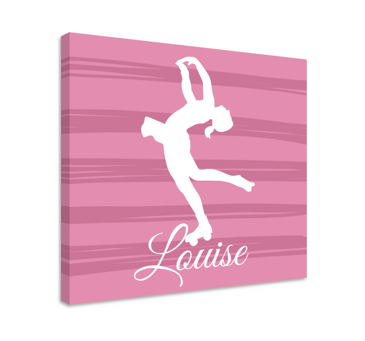 Figure skater personalised canvas - TenStickers