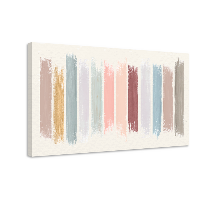 Expressive Brushstrokes Canvas abstract wall art  1 - TenStickers