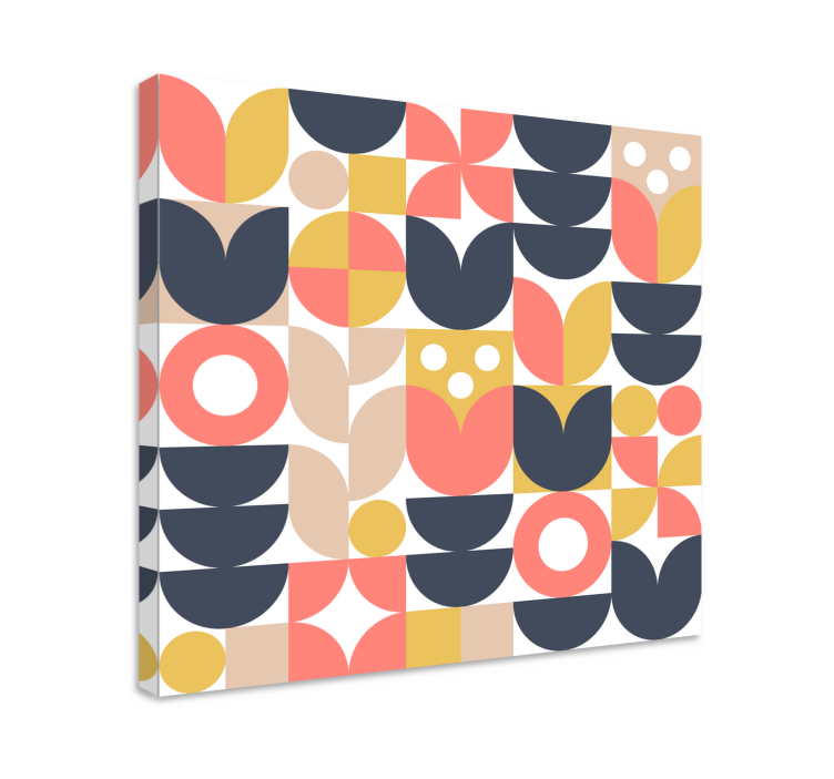 Geometric canvas of abstract geometric shapes - TenStickers