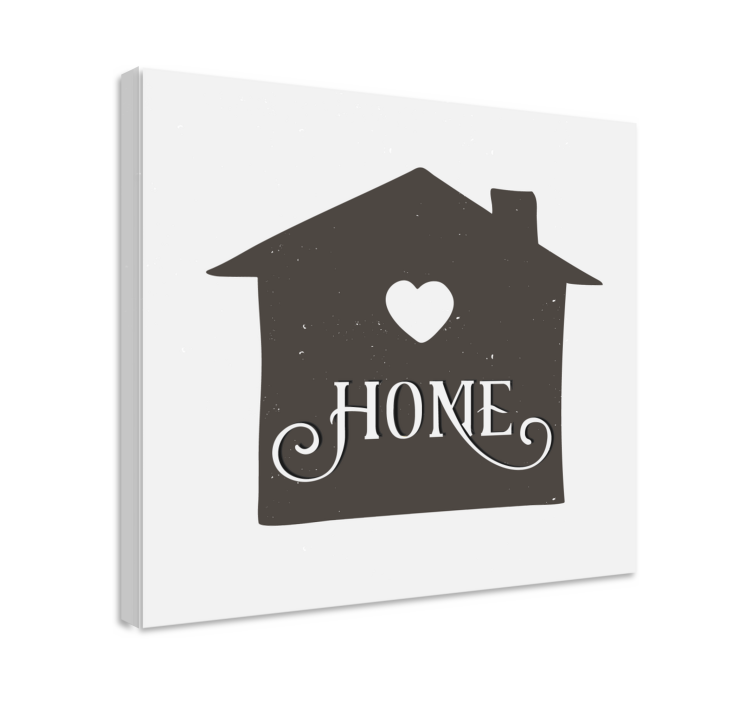 Quote canvas heartfelt home statement - TenStickers