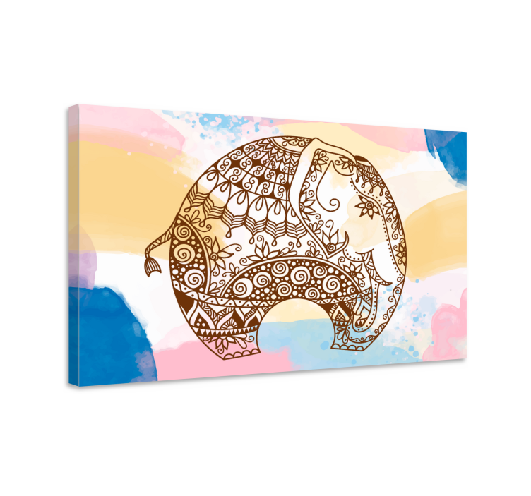 Elephant wallart decorative elephant artwork - TenStickers