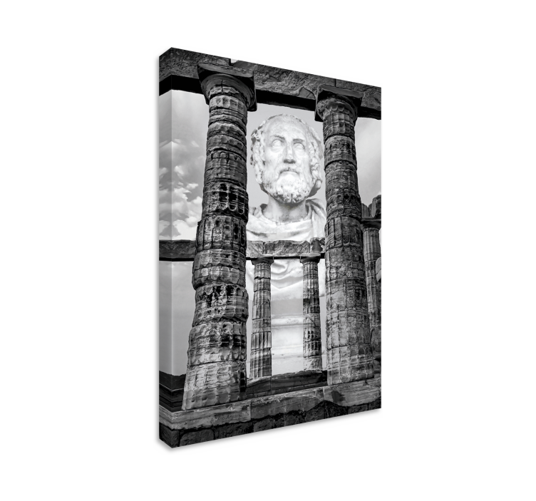 Cityscape wall art ancient sculpture remnants - TenStickers