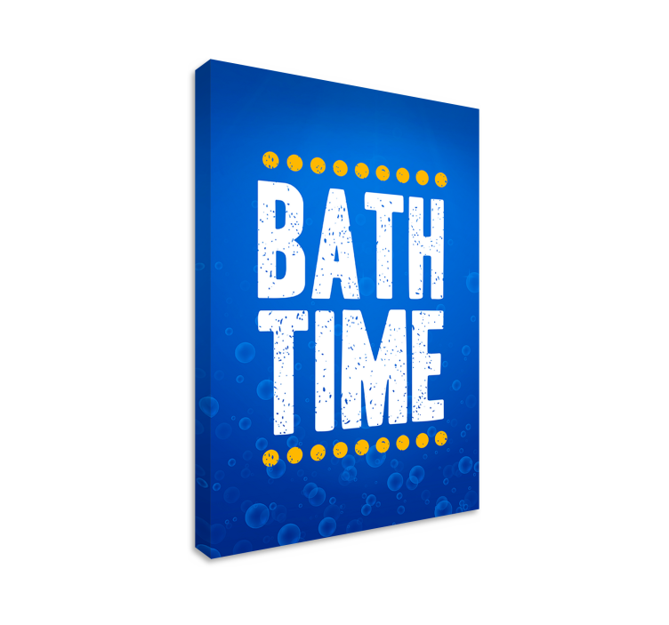 Bath time bathroom canvas art - TenStickers
