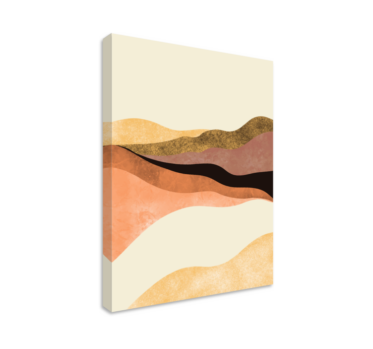 Abstract wall art 1 gentle waves flow art - TenStickers