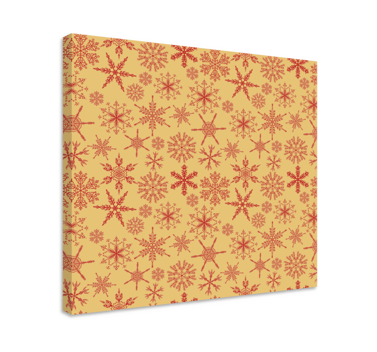 Landscape canvas snowflakes design - TenStickers