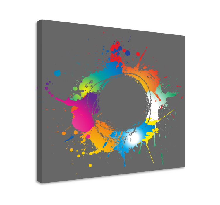 Abstract splash abstract canvas wall art - TenStickers