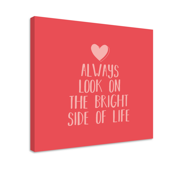Quote canvas inspiring positivity artwork - TenStickers