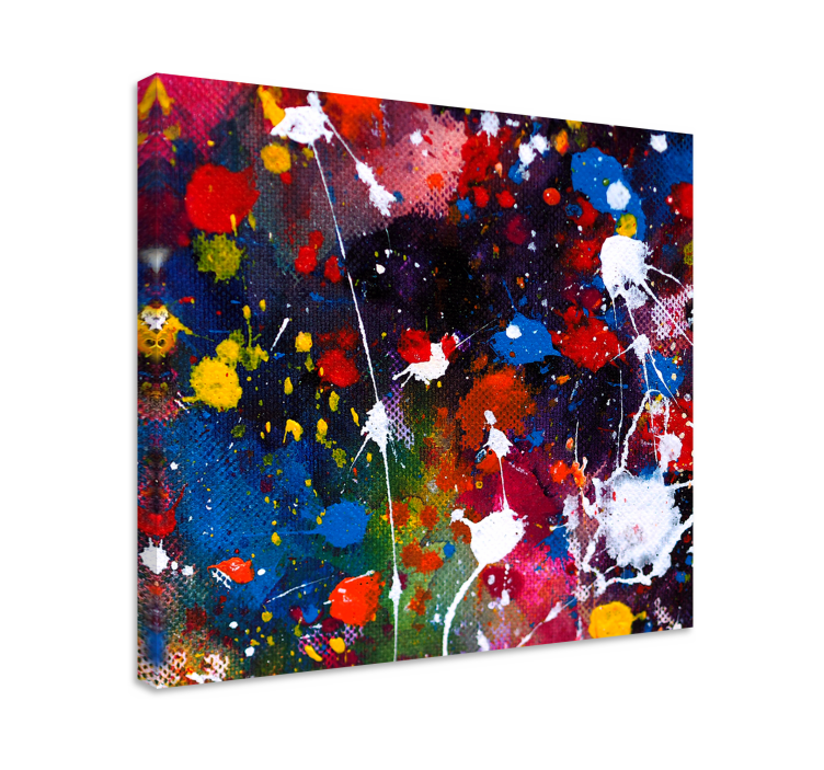 Abstract wall art 1 colorful splash designs - TenStickers
