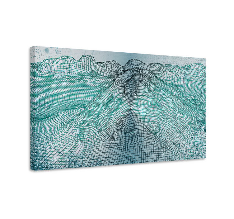 Metallic mountains canvas art prints - TenStickers