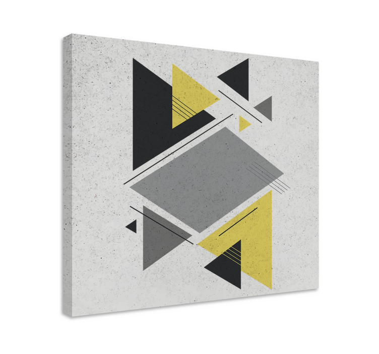 Geometric canvas geometric shapes layout - TenStickers
