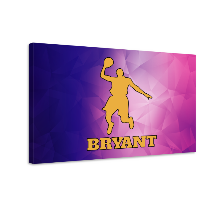 Sports canvas art of dynamic basketball player - TenStickers