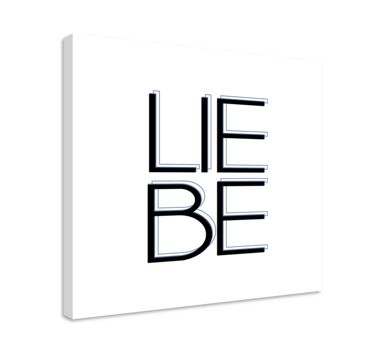 Love  quote canvas wall art - TenStickers