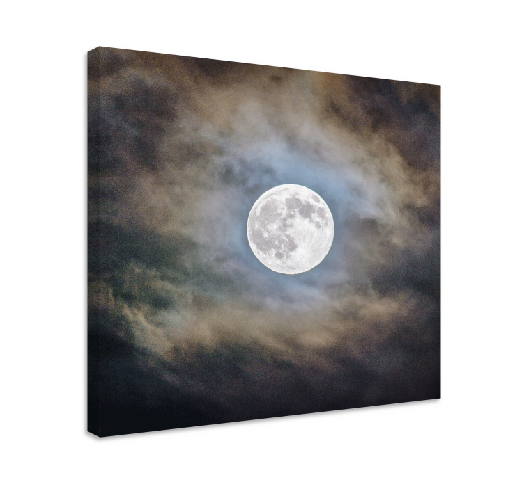 Quote canvas lunar radiance - TenStickers