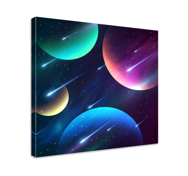 Music canvas art cosmic celestial dance art - TenStickers