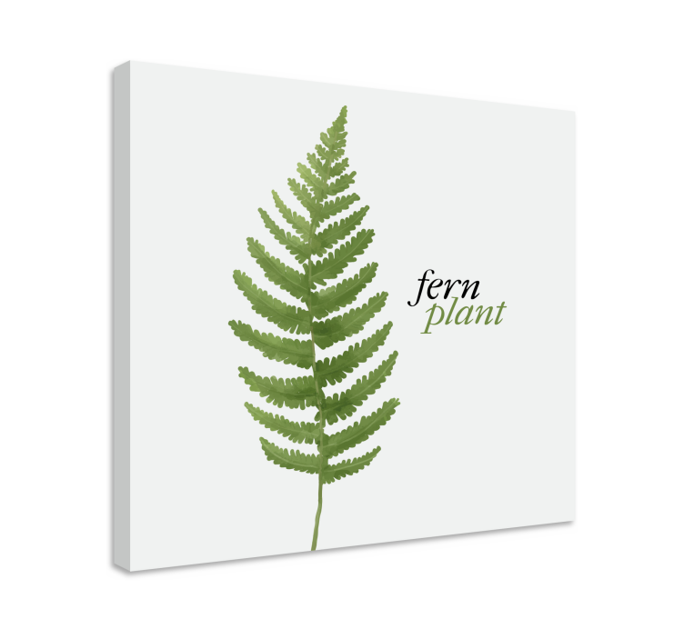 Fern plant minimalist style  quote canvas art - TenStickers