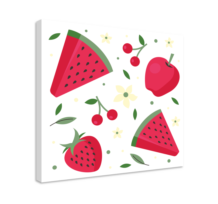 Refreshing fruit delight fruit canvas wall art - TenStickers