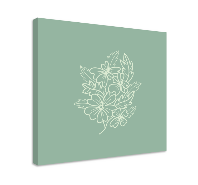 Green minimalist nice  Kitchen wall print - TenStickers