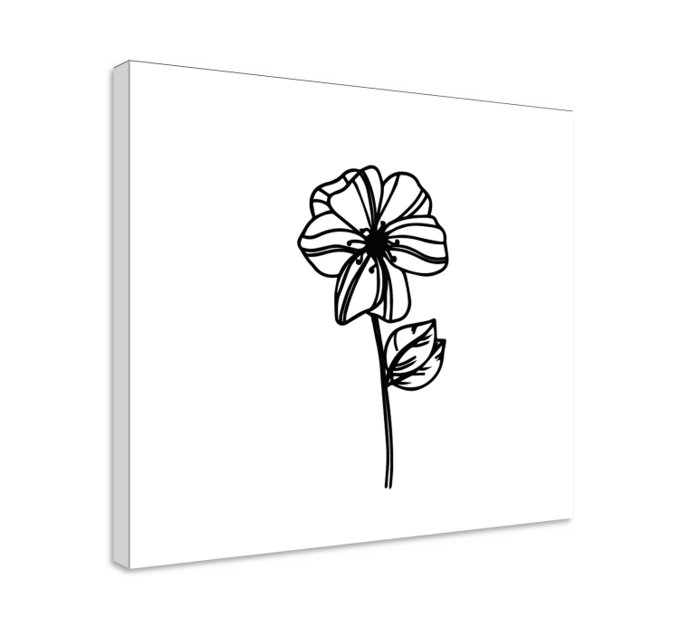 Flowers canvas elegant floral design - TenStickers