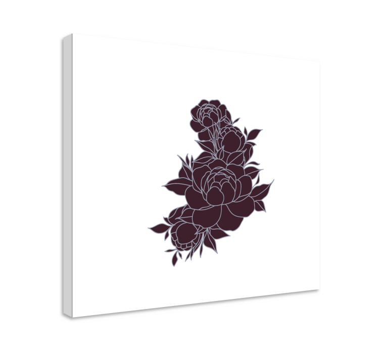 Flowers canvas beautiful floral design - TenStickers