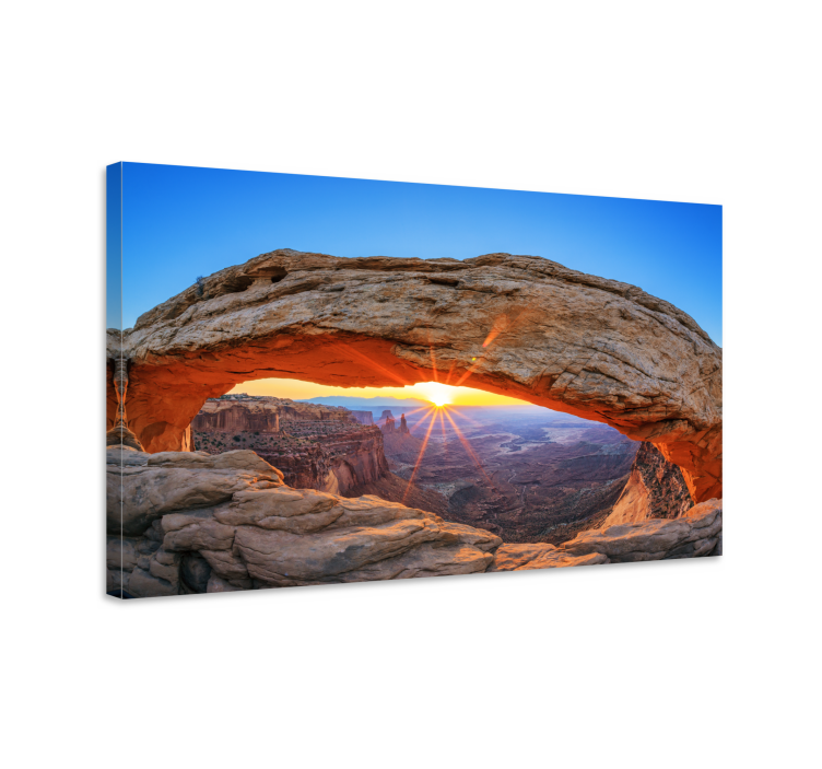 National Park with sunset landscape canvas - TenStickers