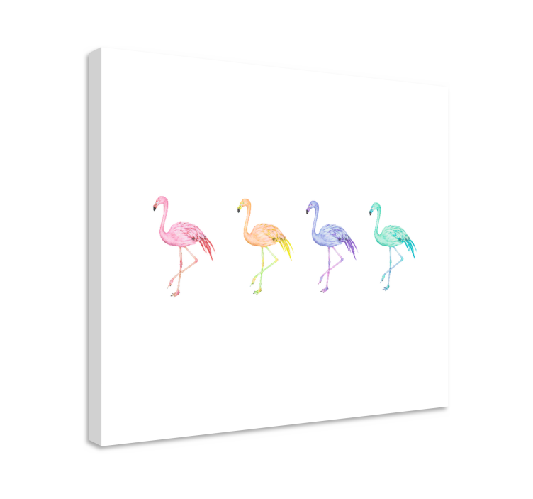 Dog wall art diverse flamingos collection - TenStickers