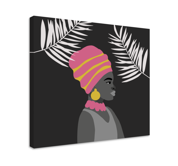 People canvas elegant black woman art print - TenStickers