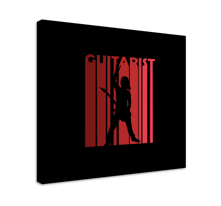 Music canvas art silhouetted performer - TenStickers