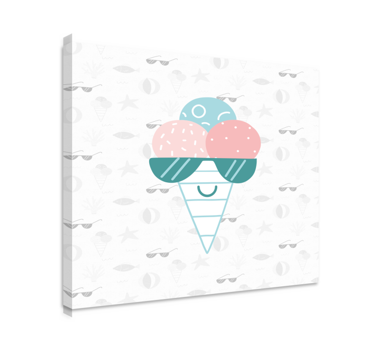Sports canvas art ice cream treat - TenStickers