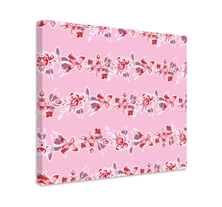 Flowers canvas botanical pattern design - TenStickers